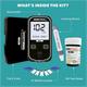 Ambitech Elizy Blood Glucose Measuring Kit (Test Strips 100's + Lancets 100's + Glucometer 1's) -Black - Blood Glucose Monitors/Strips