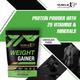 MuscleXP Weight Gainer Protein Powder - Chocolate Fudge 1 kg - Workout Essentials
