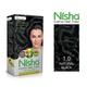 Nisha Creme Hair Color - 1.0 Natural Black 60 gm - Crème