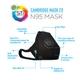 Dettol Cambridge Basic N95 Mask - Anti Virus, Reusable & Washable  (Black, S) - Face Mask