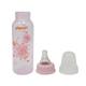 Pigeon Peristaltic Clear Nursing Bottle Rpp - Pink (Floral) 240 ml - Feeding & Nursing