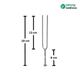 Sahyog Wellness Percussion Knee Hammer with 128 Hz Tuning Fork - Surgical Instruments