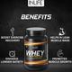 INLIFE Whey Protein Powder - Chocolate Flavour 1 kg - Whey Proteins