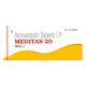 MEDITAS 20mg Tablet 10's - High Cholesterol-Dys