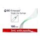 BD Emerald Single Use Syringe 3 ml With Needle 23G - Surgical Instruments