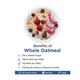 True Elements Whole Oatmeal - Chia & Real Whole Fruits 500 gm - Nutritional Bars