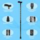 Paxmax Premium Aluminum L Type Walking Stick - Black Carving - Wheelchairs & Walking Sticks