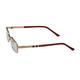 Vision Express 29306 Gold Rectangle Eyeglasses (Including Anti-Reflective Coating Lens) 1's - Wearables Eye Glasses