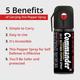 Commander Self Defense Pepper Spray (Pack of 8 x 55 ml) - Others