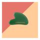 Be Soulfull Gua Sha Jade Face Massaging Stone - Natural Green 155 gm - Massagers