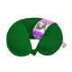 VIAGGI Microbead Travel Neck Pillow with Fleece - Hunter Green - Pads And Pillows