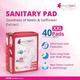 everteen XXL Sanitary Napkin Pads with Cottony-Soft Top Layer for Women, Enriched with Neem and Safflower - 1 Pack (40 Pads, 320mm) 1's - Sanitary Napkins