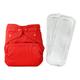 Bumberry Reusable Diaper Cover (2-36 Months) with 2 Wet Free Inserts - Red - Diapers & Wipes
