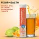 FixUpHealth Natural Amla Effervescent Tablet - Orange Flavour (Pack of 2 x 20s) 1's - Herbal Dietary Supplement