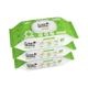 Beebaby Fresh Baby Wet Wipes with Plastic Lid, Aloe Vera of 80 Wipes each 3's - Cotton Buds & Balls