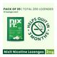 Nixit Nicotine Lozenges 2 mg - Frost Mint (Pack of 20 x 10's) - Nicotine Gums/Lozenges