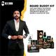 Beoman Beard Buddy Kit (Face Wash 50 ml + Bread Wash 100 ml + Beard Oil 30 ml + Beard Wax 50 gm) - Face Washes
