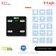 Eagle Digital Weighing Scale Color Changing Smart (EEF-2001A) - Black - Health Monitoring Devices