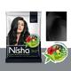 Nisha Henna Hair Color Pouch - Natural Black 10 gm - Crème