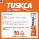 LifeZen Tuskca Natural Immunity Booster Vitamin C 1000 mg Tablet - Orange 20's - Vitamin C