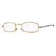 Klar Eye Fold Full Rim Metal Power K-5011 Reading Glass - Gold, 0.75 Power - Men Eyeglasses