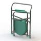 Tynor Commode Chair (UN) (L 35) - Silver - Wheelchairs & Walking Sticks