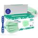 Care View 3 Ply Disposable Surgical Face Mask With Nose Pin - Green 50's - Face Mask
