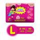 Super Cute's WonderSkirt Pull-up Skirt Diaper - (L) (8 - 14 kg) (Pack of 20 x 2's) - Diapers & Wipes