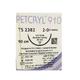 Dolphin Petcryl Polyglactin 910 Coated & Braided Suture (TS 2382) (2-0) (90 cm) - Violet - Sutures