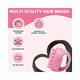 Rey Naturals Hair Scalp Massager Shampoo Pink Brush 1's - Hair Brushes