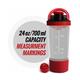 MuscleXP Power XP Gym Shaker - Transparent & Red 700 ml - Workout Essentials