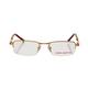 Vision Express 29306 Gold Rectangle Eyeglasses (Including Anti-Reflective Coating Lens) 1's - Wearables Eye Glasses