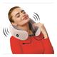 VIAGGI Vibrating Memory Foam Neck Massage Pillow (3 Mode) - Coffee Grey - Others Ortho Supports