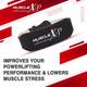 MuscleXP Leather Weight Lifting Gym Belt with Buckle Fitness Gym Back Support - Black (XL) 1's - Workout Essentials