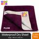 BeyBee Baby Care Waterproof Bed Protector Sheet - Plum (L) 1's - Baby Bedding