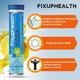 FixUpHealth Electrolytes Effervescent Tablet - Lemon Flavour (Pack of 2 x 20s) 1's - General Health