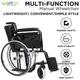 Entros Wheelchair - Black (EHS-875) - Wheelchairs & Walking Sticks