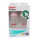 Pigeon Peristaltic Nursing Bottle Twin Pack Kpp Nipple - Pink &White (M) 200 ml - Feeding & Nursing