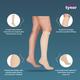 Tynor Compression Garment Leg Below Knee Closed Toe - Wide (L) (I 81) - Knee/Ankle/Leg/Foot Supports