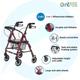 Entros Light Weight Folding Rollator with Wheels (SC5001) 1's - Walker & Walking Stick