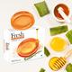 Fresh Glycerin Transparent Bathing Bar - Honey and Aloe Vera 75 gm 130 - Soaps