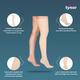 Tynor Compression Garment Leg Mid Thigh Closed Toe - Wide (XL) (I 79) - Knee/Ankle/Leg/Foot Supports