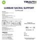Truuth Contoured Lumbar Sacral Support (XL) - Back/Abdomen Supports
