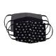 Faballey Ash Grey 3 Ply Pleated Reusable Mask Set (3 Pcs) - Face Mask
