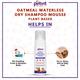 Petvit Oatmeal Waterless Dry Shampoo- -For All Breeds Dogs & Cats 200 ml - Pet Grooming