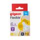 Pigeon Flexible Slim Neck Y Cut 6+ Months Peristaltic Nipple 1's - Feeding & Nursing