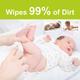 Beebaby Fresh Baby Wet Wipes with Plastic Lid, Contains Aloe Vera 72 Pieces each 2's - Cotton Buds & Balls