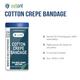 Safent Cotton Crepe Bandage (10 cm X 4.5 m) - Bandages
