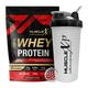 MuscleXP 100% Whey Protein Powder - Double Chocolate Flavour 1 kg + Shaker 1's - Whey Proteins
