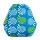 Bumberry Reusable Diaper Cover with 1 Wet Free Insert - White Flowers on Blue - Diapers & Wipes